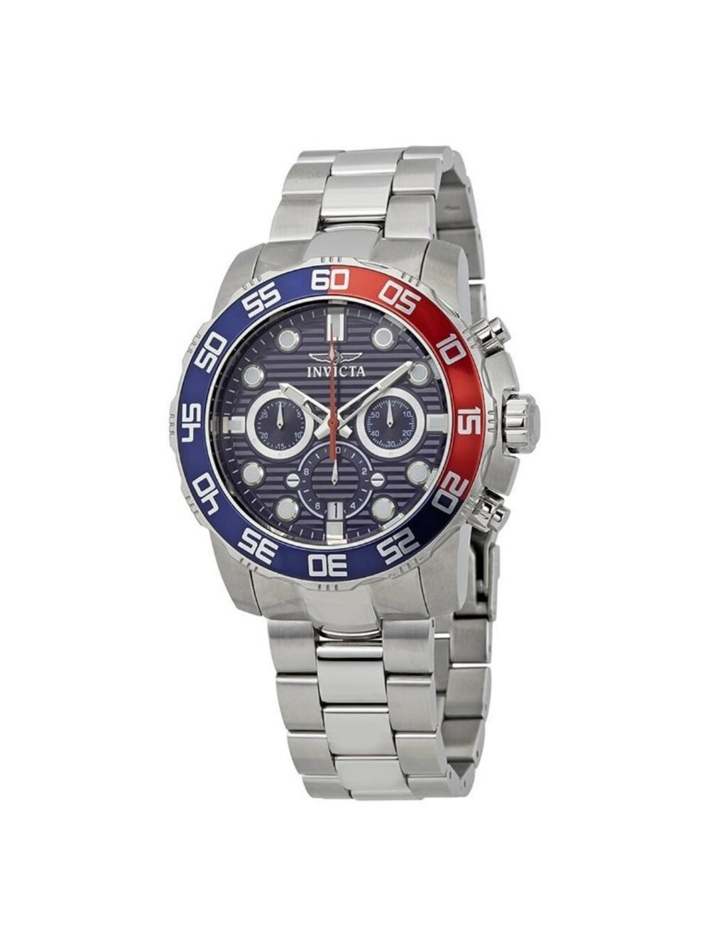 NWT Invicta Pro Diver Chronograph Blue Dial Pepsi Bezel Men's Watch